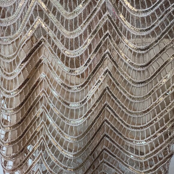 Gold Lace crop top - S - Picture 2 of 4